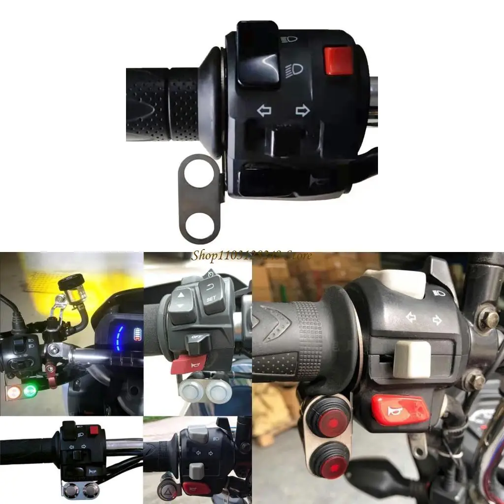 Headlamp Spotlight Button Switch Bracket Motorbike Modification Accessories Universal 22mm Handlebar Mounted Bracket