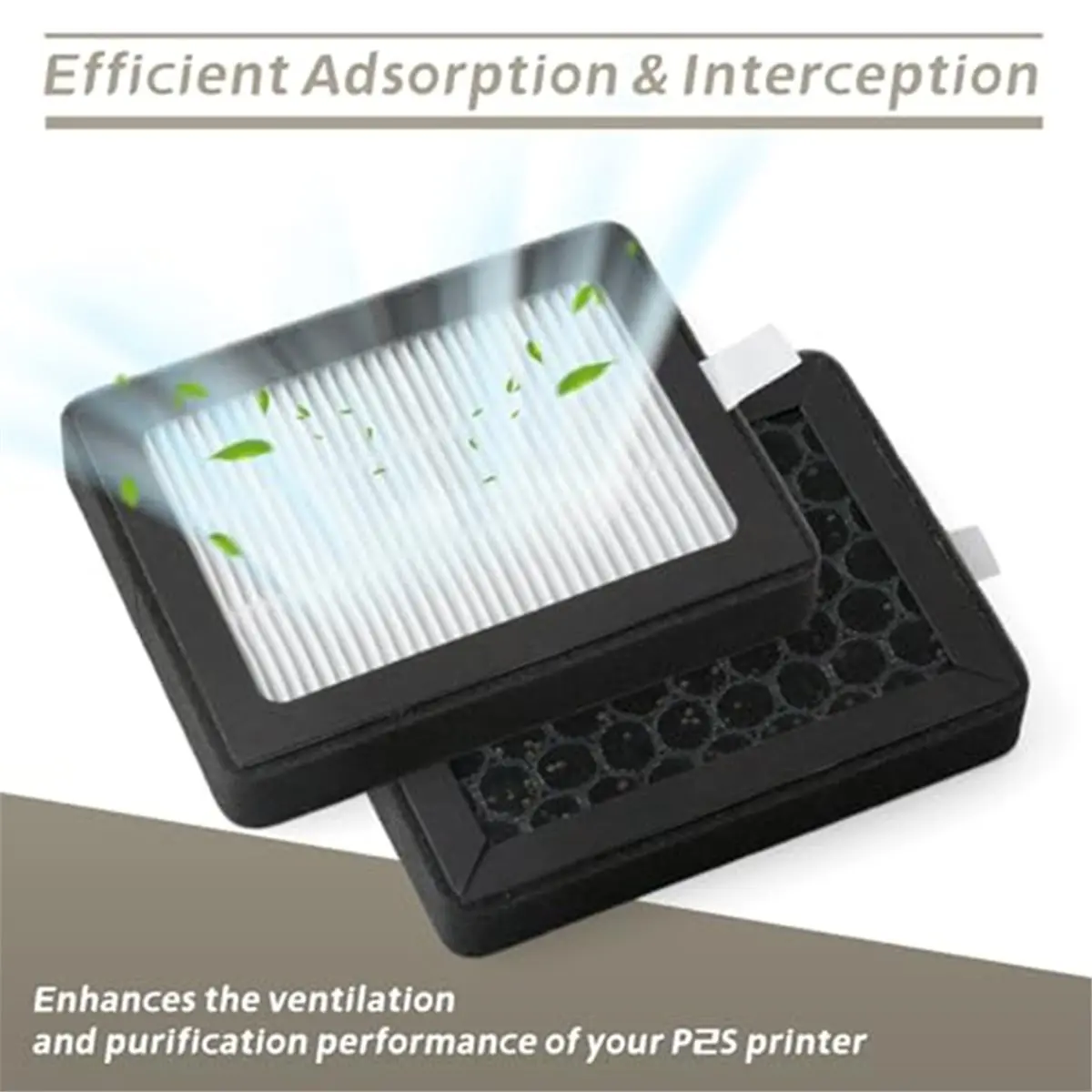 A88M 2 Pcs for HEPA 13 & Filter P2S Compatible with Lab P2S 3D Printer External Exhaust Fan,Dual-Layer