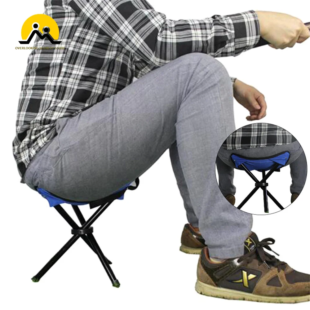 Portable Tripod Stool Folding Chair with Carrying Case For Outdoor Camping Walking Hunting Hiking Fishing Travel Chair