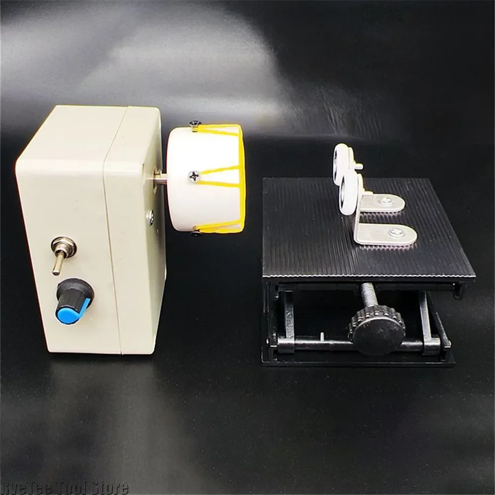 DIY Adjustable 0-50RPM Wire Wrapping Machine Fishing Rod Winding Equipment Fishing Rod Epoxy Resin Coating Machine