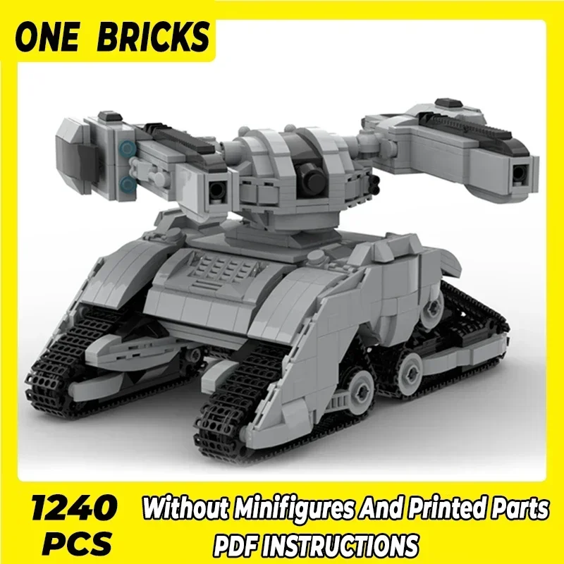 Moc Building Bricks  Military Model Mech Tank Hunter Killer X2 Technology Modular Blocks Gifts Christmas Toys DIY Sets Assembly