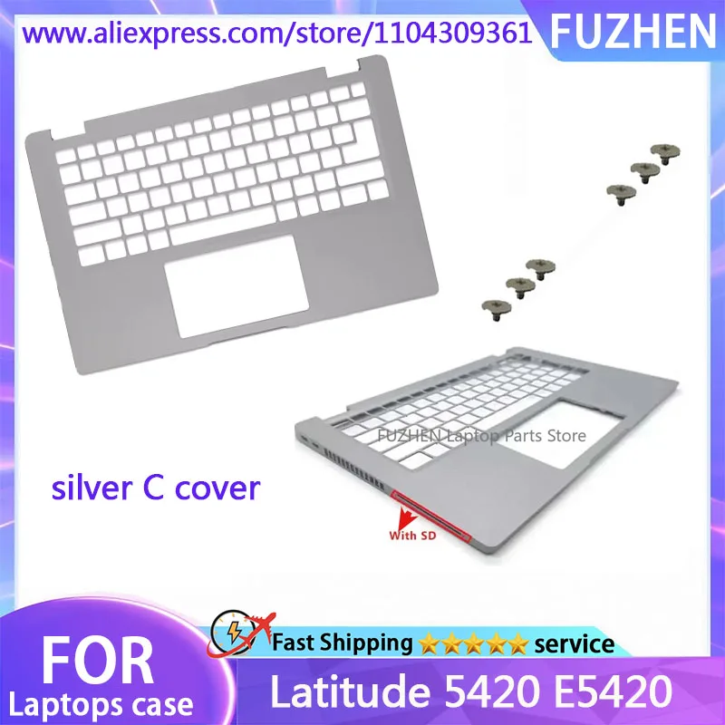 Nowa Pokrywa Tylna Matrycy LCD Latitude 5420 E5420 14" Ramka Przednia Obudowa Palmrest Dolna 0DW98X 063DTN A20695 A20697 — zdjęcie produktu 5