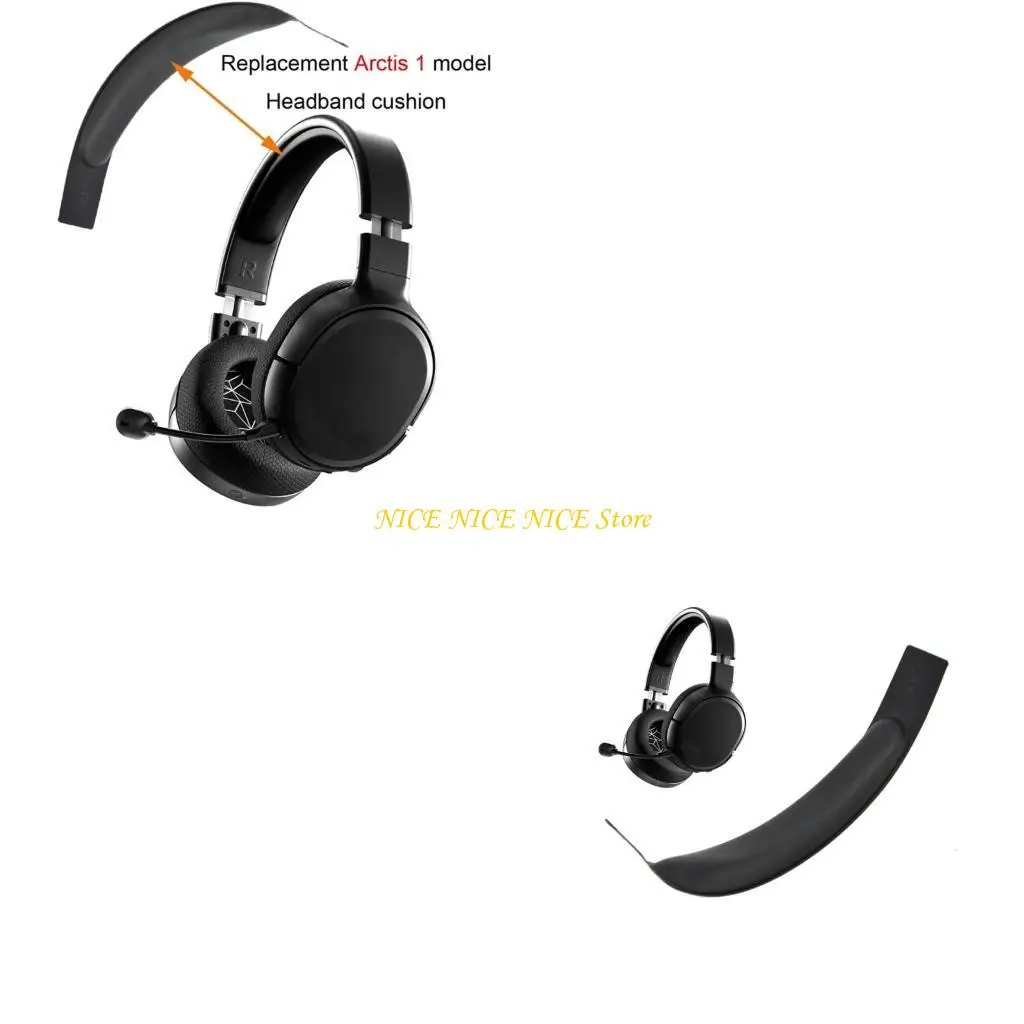 

Upgraded Soft Comfortable Cushion Pad Part for Head Beams for Arctis 1 for Head Band Comfortable Headband Cushions Pad F