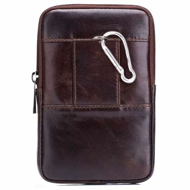 Tas Pinggang Kulit Pria ABQR, Tas Selempang Pinggang Molle Kecil, Dompet Ponsel, Tas Pinggang, Tas Selempang