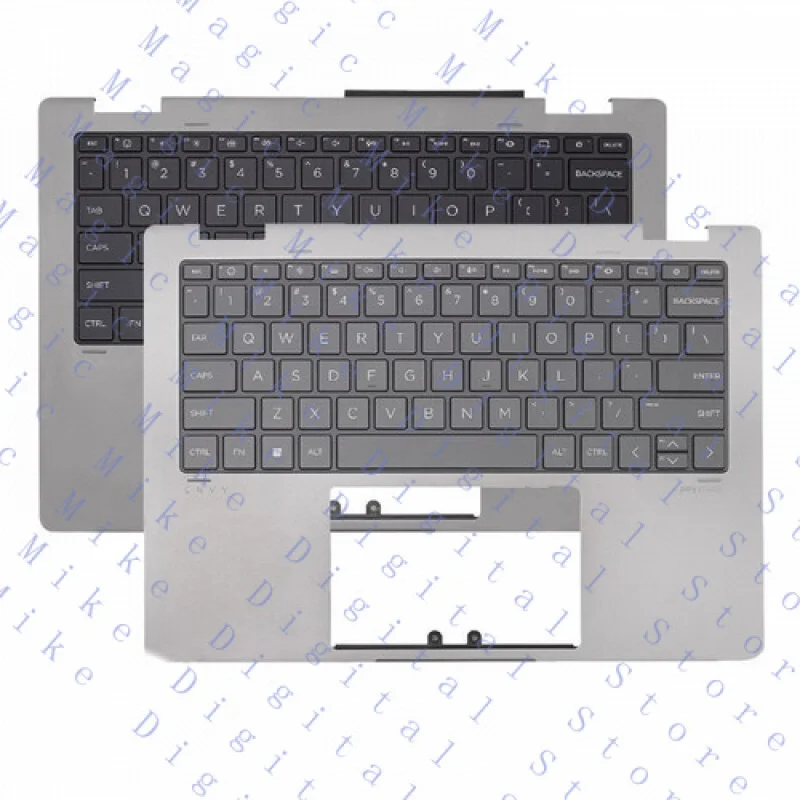 

UU для HP ENVY X360 14-FA 14-FC TPN-C173 2-в-1 чехол для упора для рук с подсветкой клавиатуры США