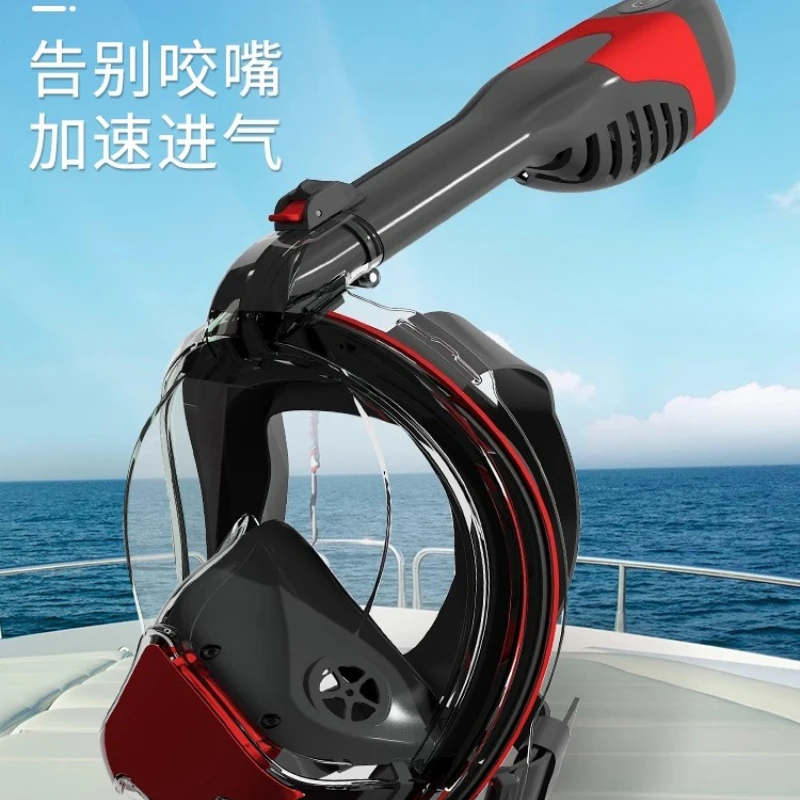 Respirator Snorkeling Electric Mask Full Dry Professional Myopia Full Face Glasses Children's Swimming Equipment
