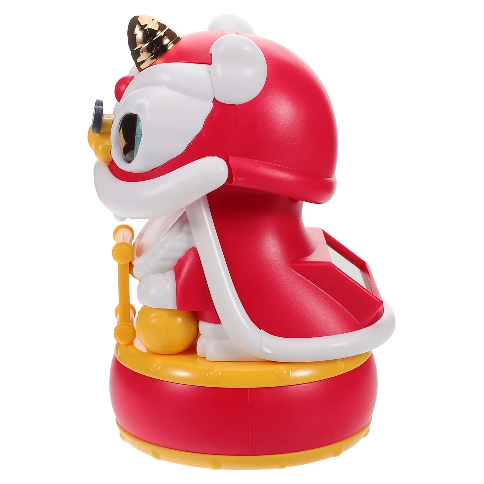 

Solar Powered Lion Bobblehead Chinese Style Dashboard Ornament Car New Year Rocking Head Decoration Fortune Statue