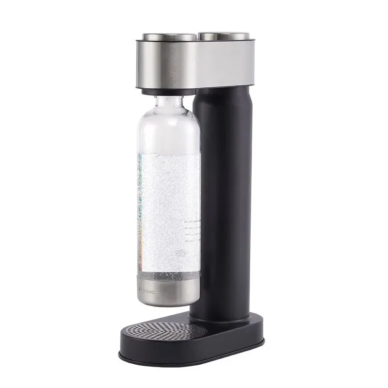 1L Manual Cold Carbonated Beverage Dispenser Eco-friendly Plastic Housing Desktop Household Sparkling Water Soda Maker