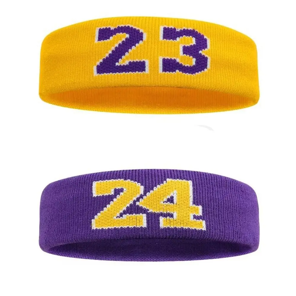 

Gym Sweat-Absorbent Basketball Headband Cotton Elastic Running Headband Protection Breathable Sports Headband Fitness