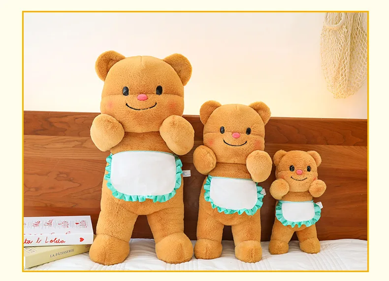 Juguete de peluche de dibujos animados, pegatina magnética para nevera, muñeco agarrador, oso de mantequilla de dibujos animados, nevera, accesorios magnéticos de decoración de pared, regalo