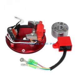 Motorcycle Magnetic Coil Internal Rotor Stator Kit Ignition Coil for 50cc 70cc 90cc 150cc Mini Quad Pocket Dirt Bike ATV Scooter