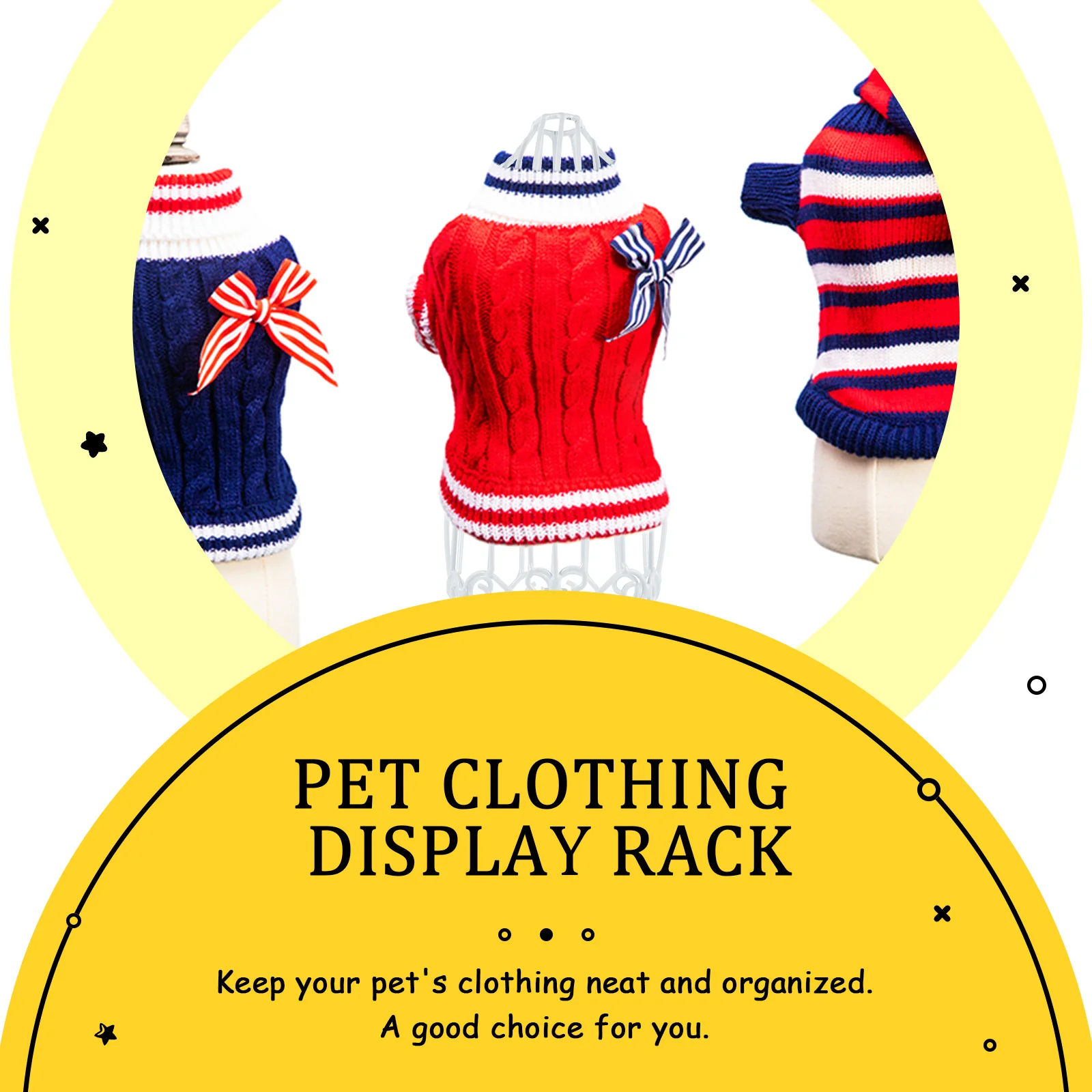 

Pet Clothing Dog Clothes Cat Cloth Hanger Vintage Iron Art Pet Dog Cloth Hanger Accessories Organizer Home Use