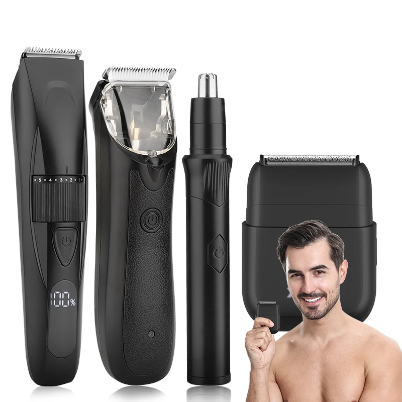 

Unicorn 4-in-1 Men's Multi functional Hair Clipper Set Nose Hair Trimmer Electric Shaver and Beard Trimmer Grooming Tools Set