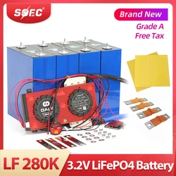 SOEC 3.2V 280Ah 280k Lifepo4 Battery Cells Prismatic Grade A 6000 Life Cycles Lithium Ion Batteries for Solar Storage System