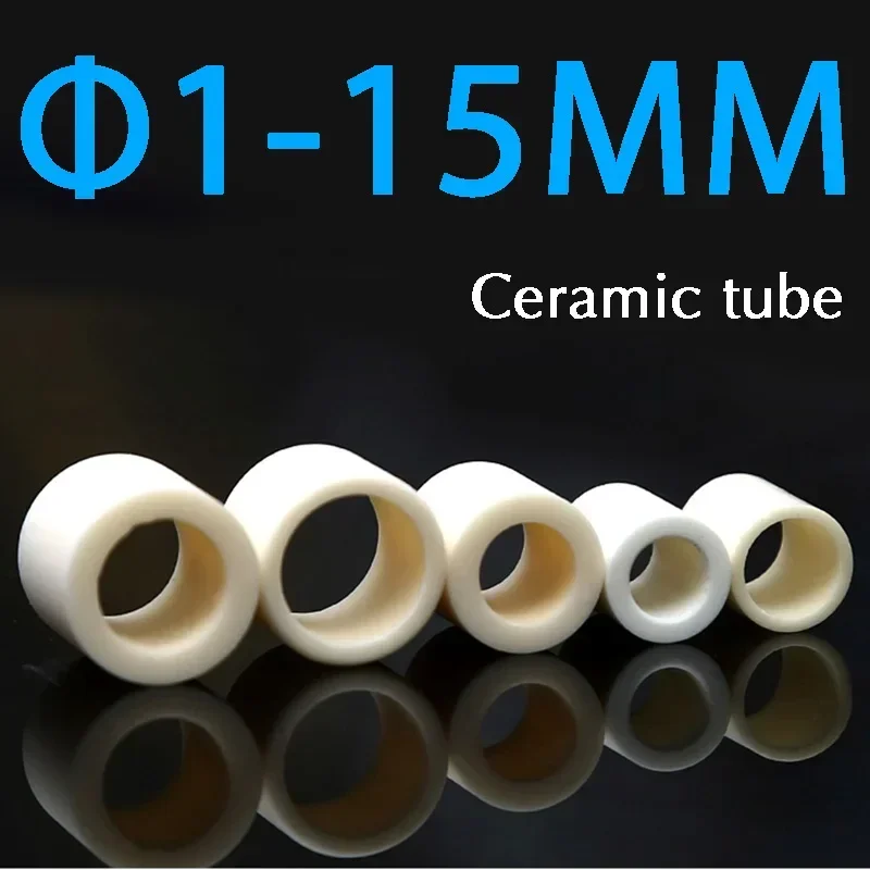 Imagem -04 - Tubo de Proteção de Termopar de Isolamento Tubo de Porcelana Pequena de Alumina Cerâmica Corindo Resistente ao Desgaste Bucha 10 Pcs