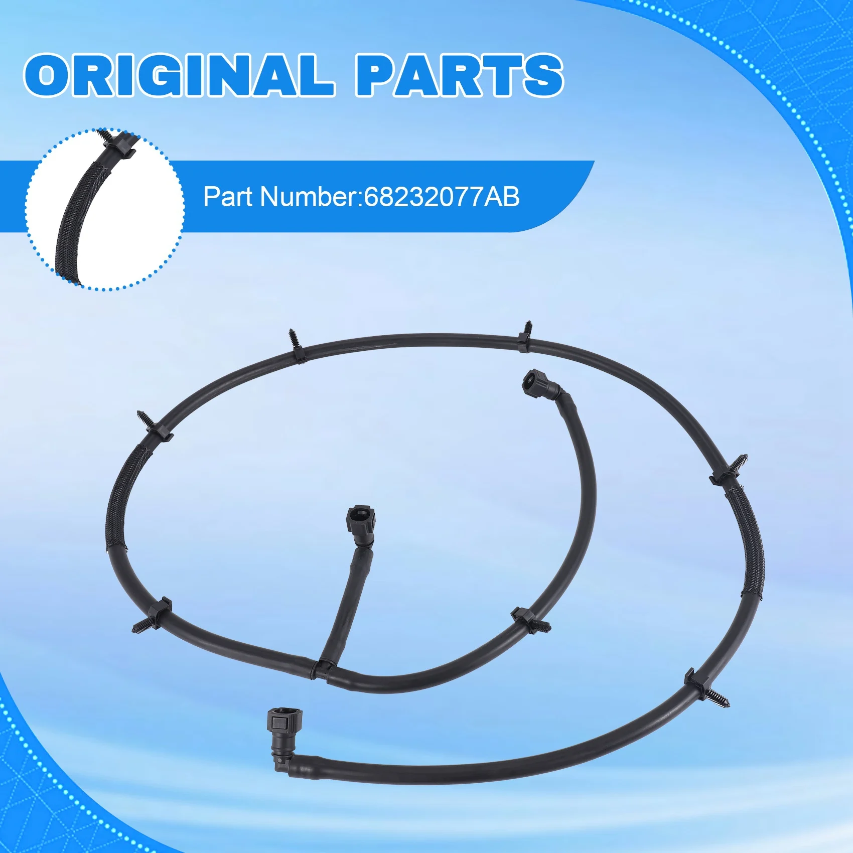 

Excellent-Headlight Head Lamp Washer Hose Pipe Line 68188661AB For Jeep Grand Cherokee 2014-2018