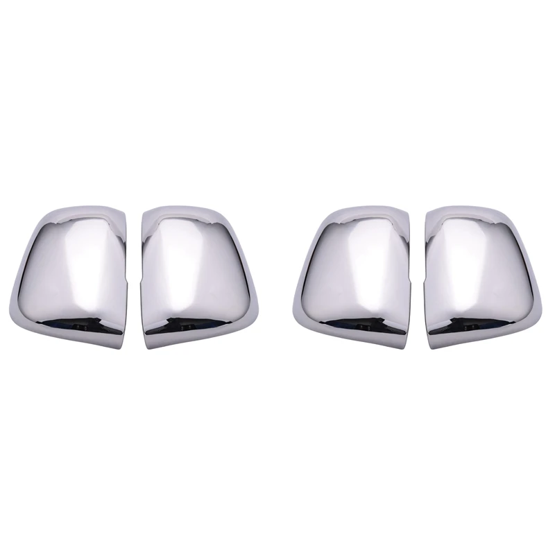 

4X ABS Chrome Side Mirror Decorative Covers Trims For Mitsubishi Pajero 2007-2019