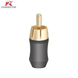 1PC RCA Connector, RCA Male Plug HIFI Terminals, High Quality Gold Plated, Supporting up to 6.5mm Cable