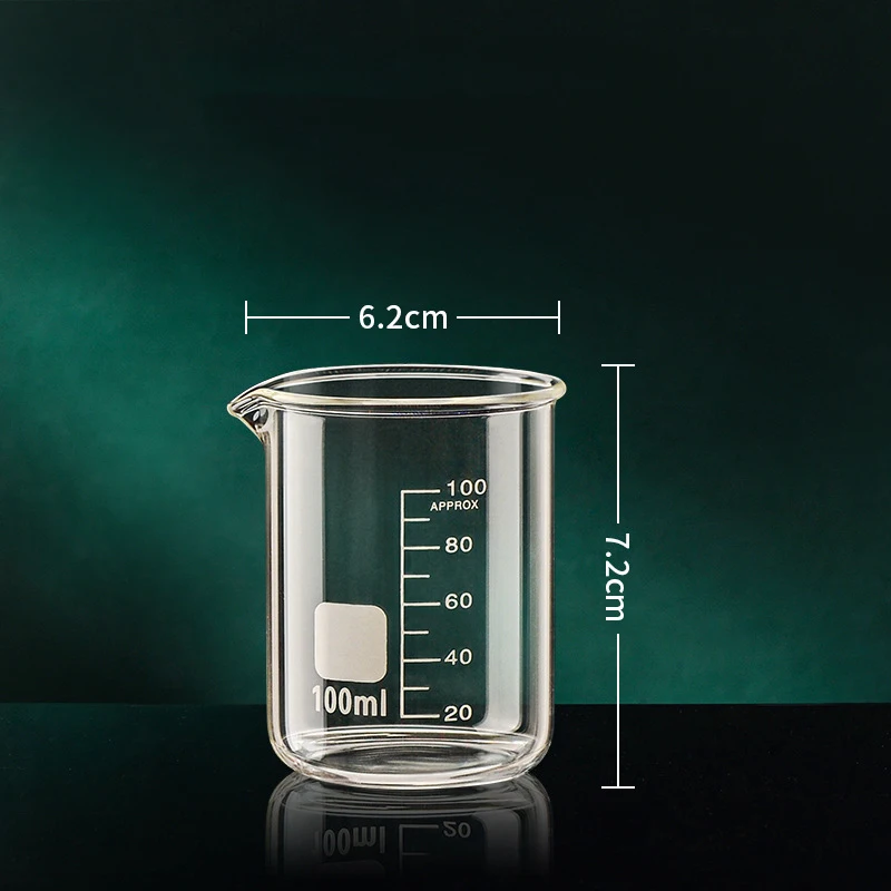 50/100/150/250/500/1000 ml Hoge Borosilicaatglas Maatbeker Clear schaal Cup Laboratorium Beker Keuken Bakken Maatbeker