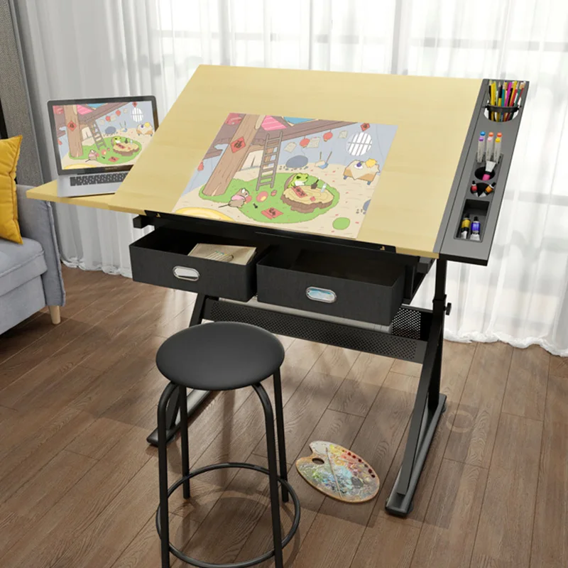 

Inclined surface lifting painting drawing calligraphy painting easel drawing case desk learning writing computer desk workbench