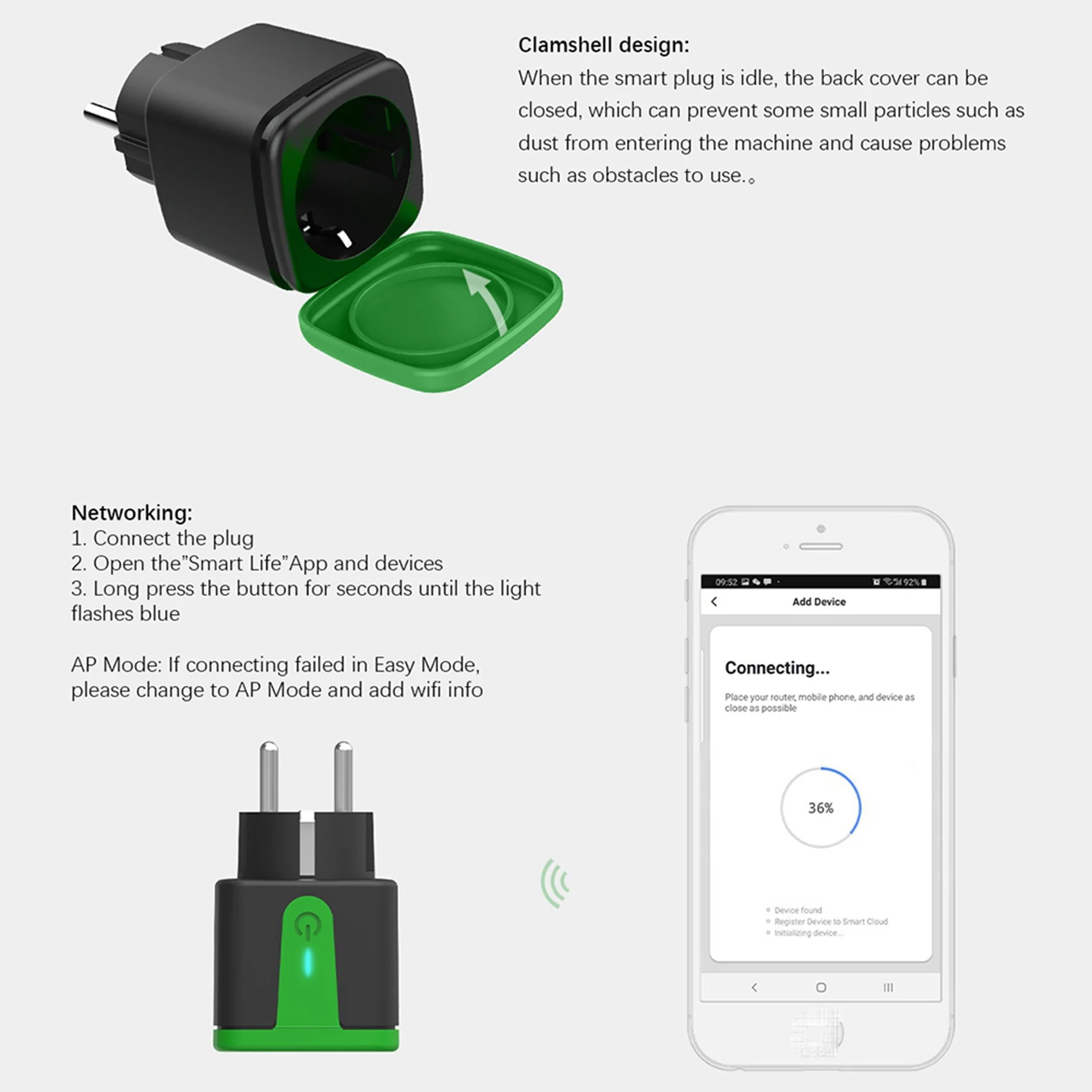 【Electronic-Accessories】20X Smart Plug, 16A Wifi Remote Control Smart Socket With Power Monitor Function,For Tuya Smart Life Ale