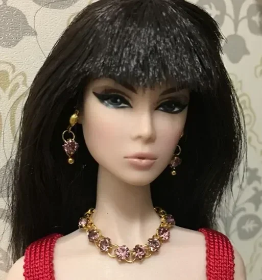 Handmade Fashion Jewelry Earring + Necklace Accessories For BB Fr 1:6 Dolls BBIEAR00X