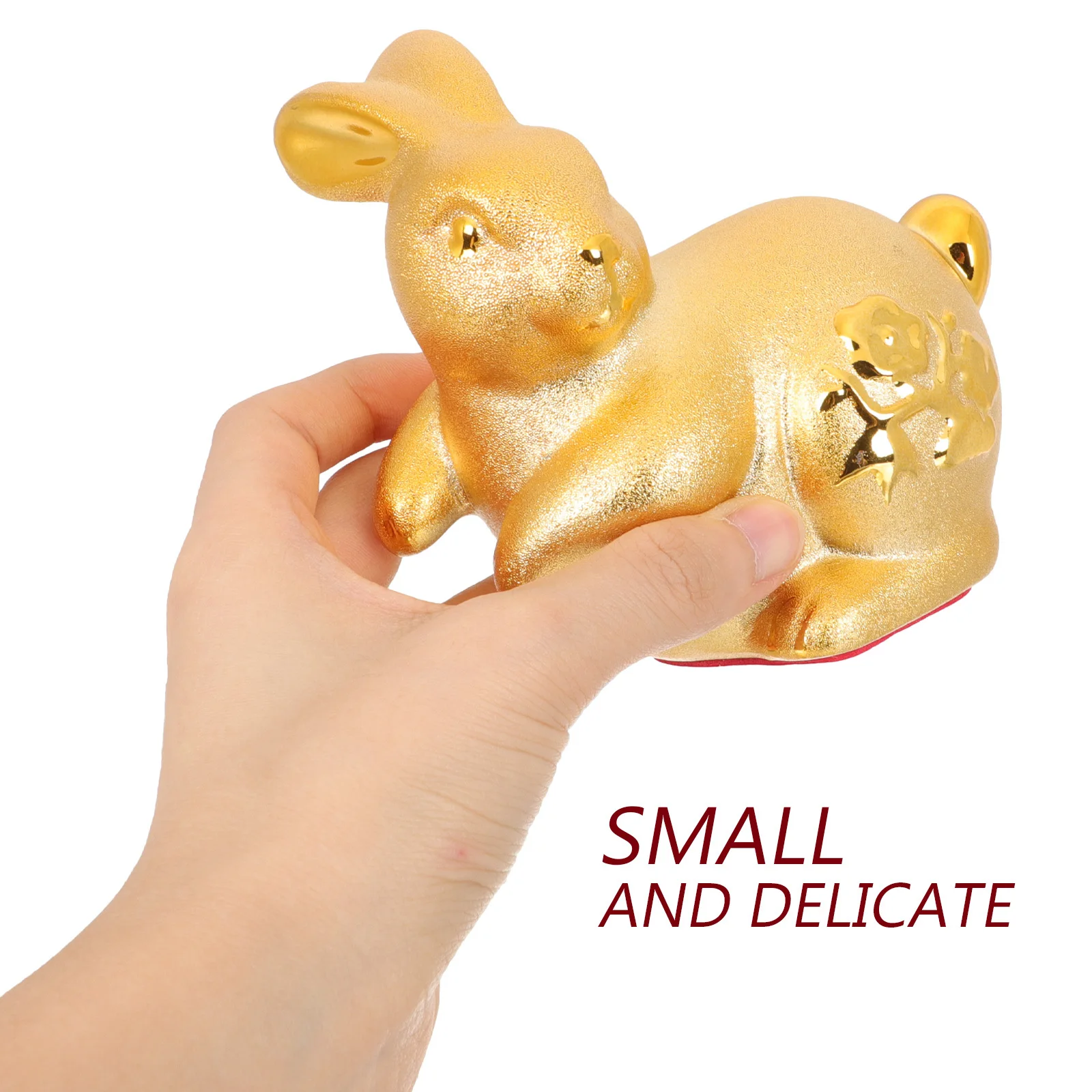 

Zodiac Bunny Figurines Glazed Pottery Durable Long-Lasting Use Ideal New Year Easter Gift Home Garden Desktop Decor