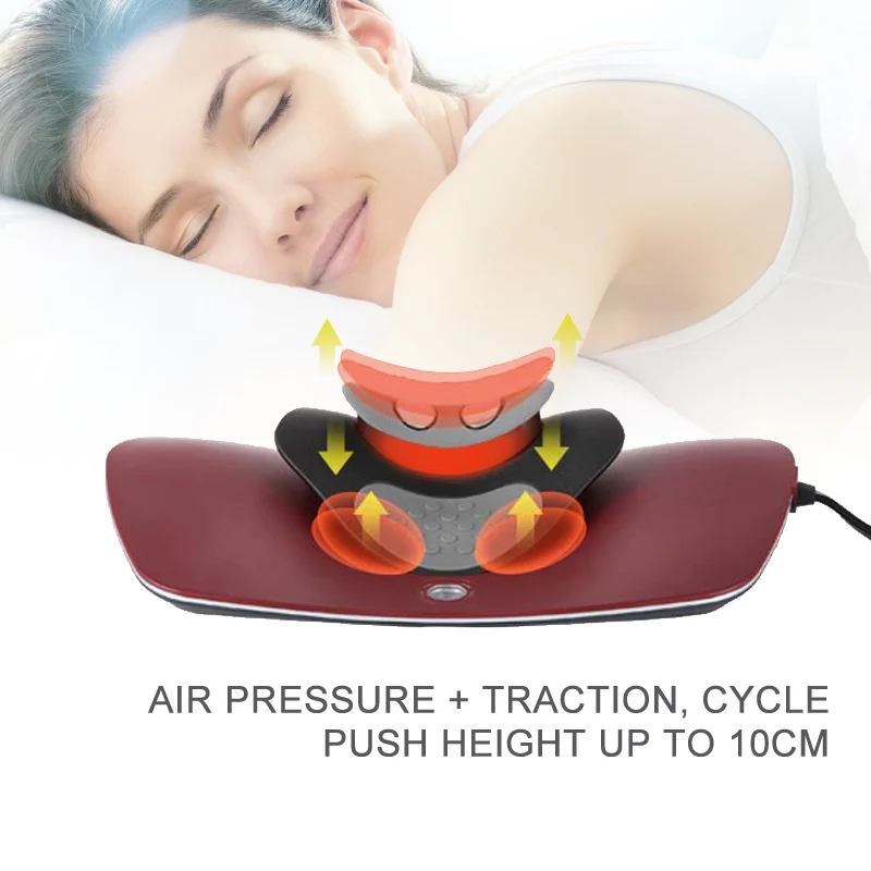 Trending Products 2024 Alphay Custom Neck Stiffness Pain Relief  Dynamic Neck Traction Device with EMS and Hot Compress for Neck