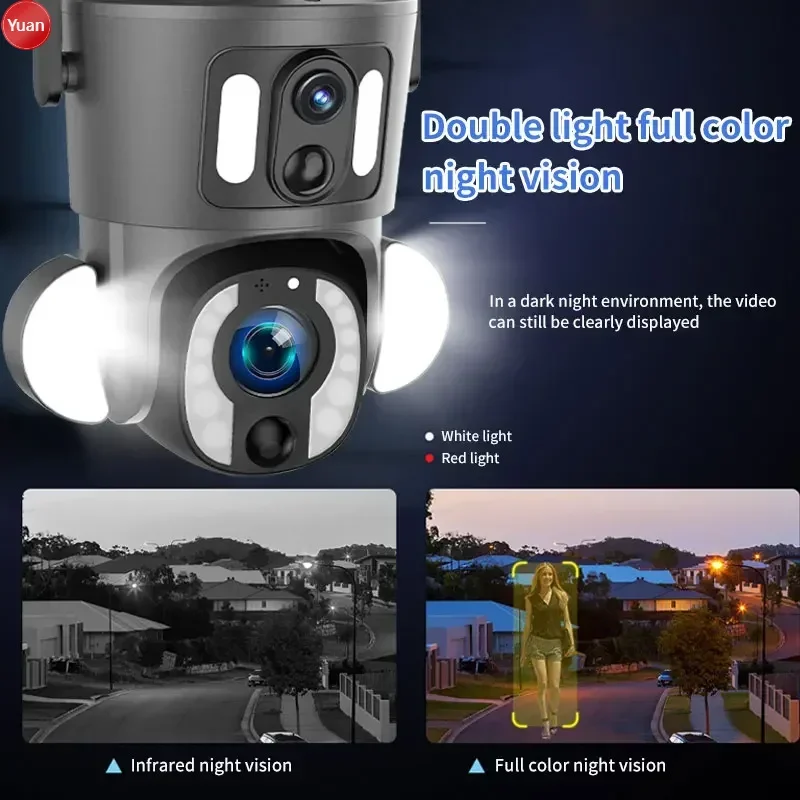 

Q32-10X 4G/WIFI Solar Dual Lens Smart Camera 5MPcamera Infrared LED Solar Panel + Battery Alarm Video/timing Video/all-day Video