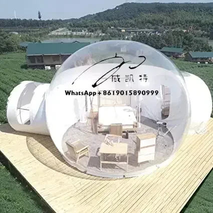 

TE-122701 Customized Outdoor Ice House Hotel Inflatable Bubble Room Tent Transparent Camping Inflatable Transparent Dome House