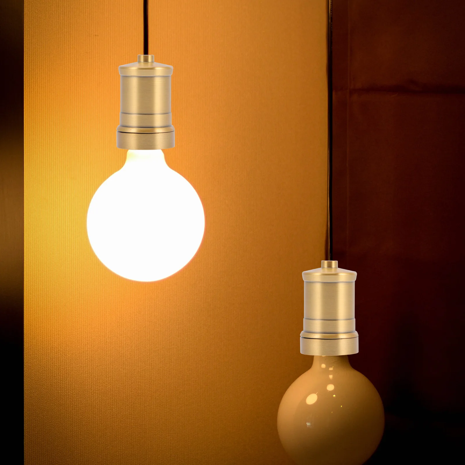 

Современная прочная металлическая резьбовая лампа E27, для потолочной подвесной стены, универсальная винтовая посадка, элегантный прочный дизайн, высококачественная тонкая