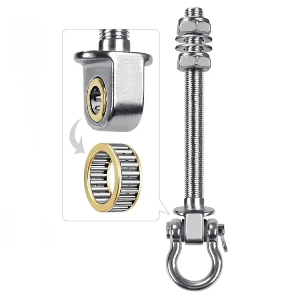 Stainless Steel Sandbag Hook Indoor Outdoor Playground Heavy Duty Swing Hook Threaded Shaft Easy Installation Hammock Hook