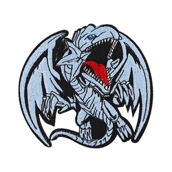 Gioco Anime giapponese Blue Eye White Dragon Clothes badge Iron On patch Appliques strisce ricamate per vestiti giacca Jeans