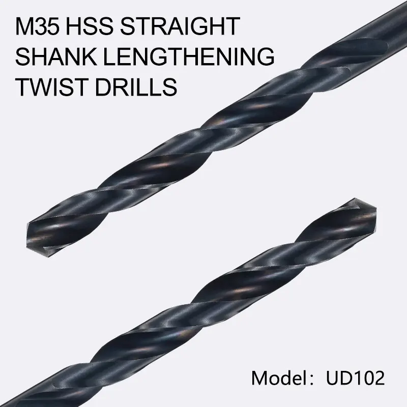 USG Straight Shank HSS M35 Cobalt 5% Fully Grinding Twist Drill Bits Special Metal Drill Bits for Stainless Steel