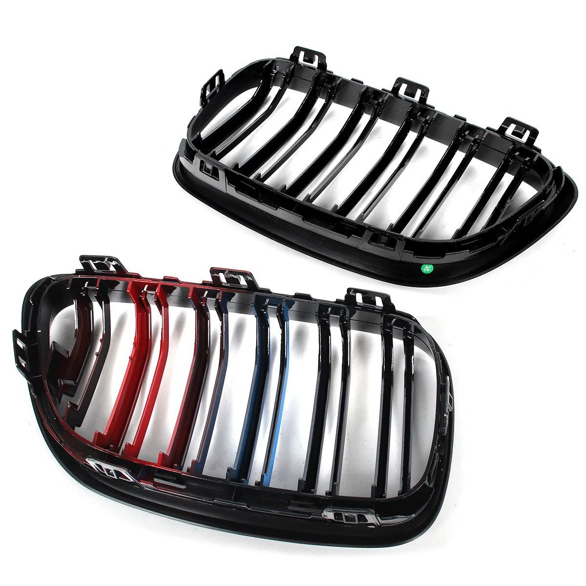 شواية M-Color لسيارة BMW F22 F23 F87 M2 2014-2018-2021 شبكة الكلى الأمامية LH + RH #5