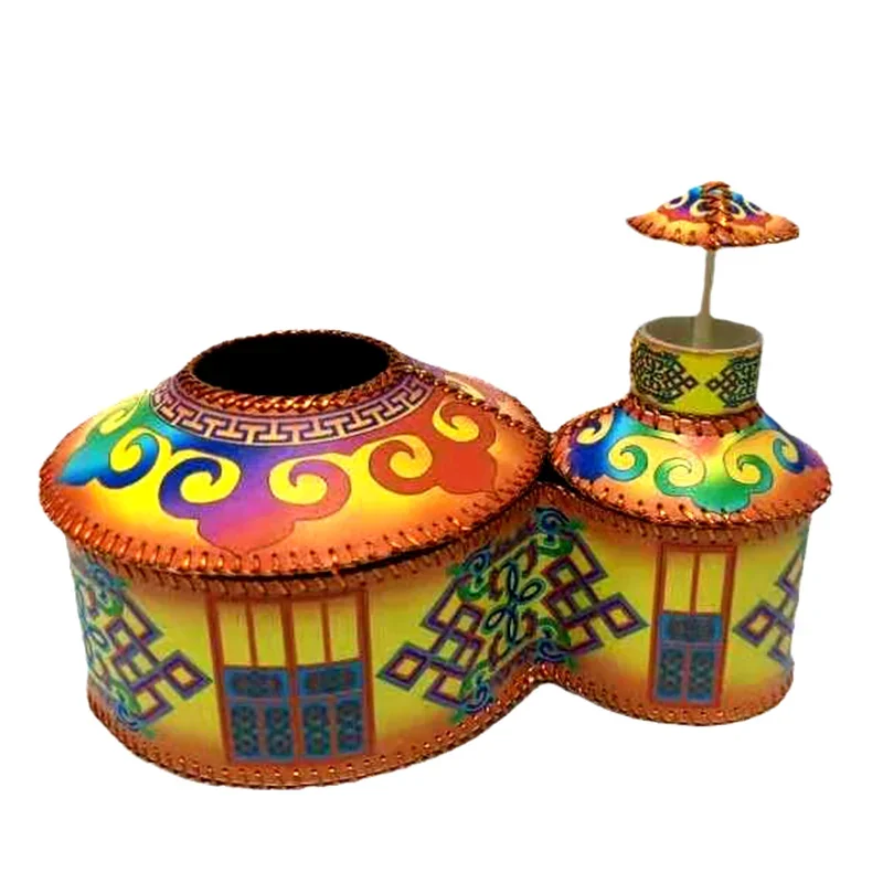 Mongolian tableware yurt tissue toothpick box creative paper box