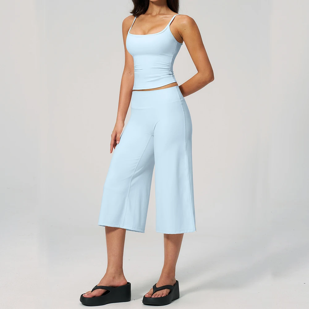 Sports Set Capri Pants Gym Clothes Women's Tracksuit Yoga Suit For Fitness Athletic Wear Short Underwear Training Workout Outfit