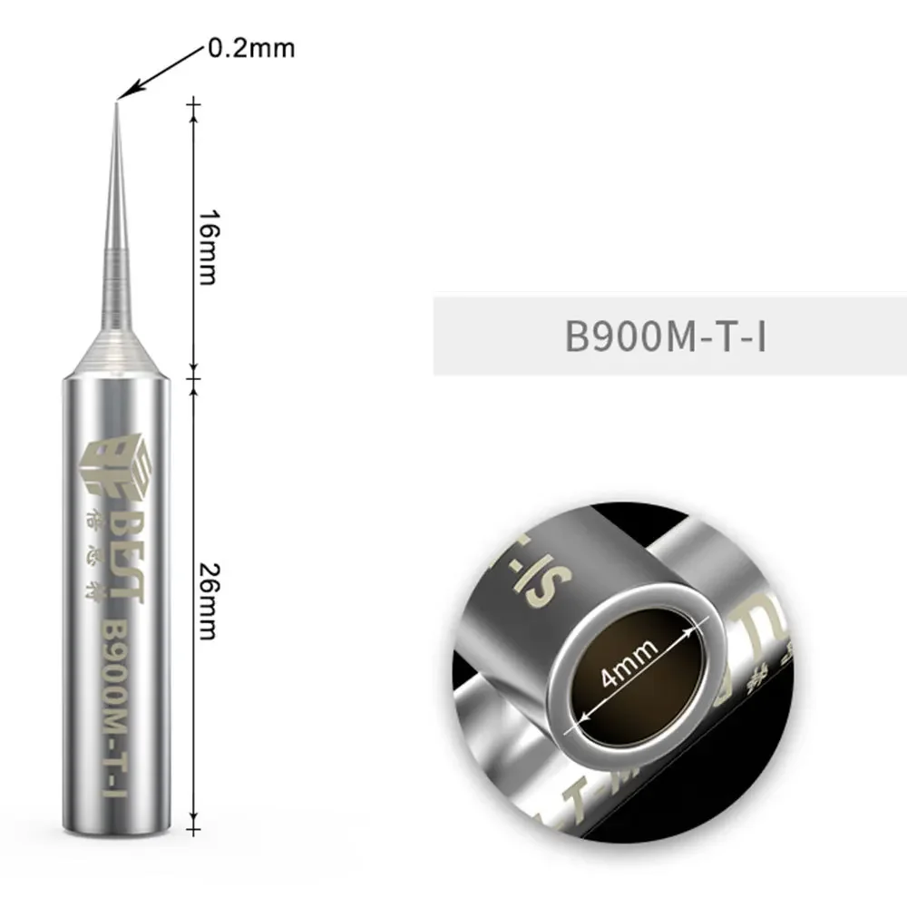 Soldering Iron Tips B900M-T-I/B900M-T-IS Oxygen-free Copper 0.2mm Fly Line Welding Tips Solder Iron Sting for 936/937