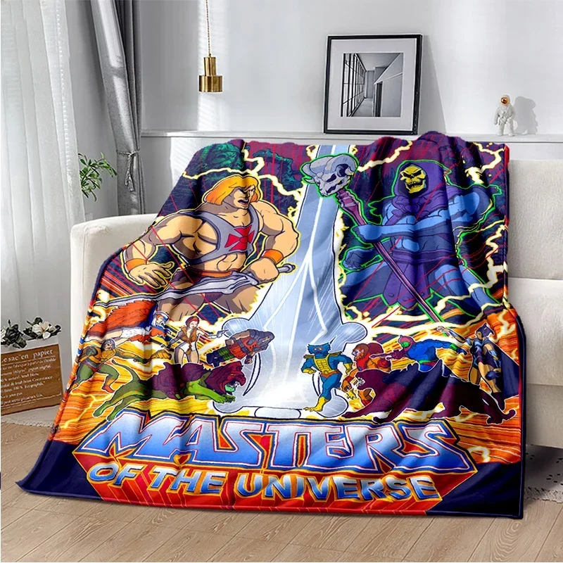 3D Printed Masters of The Universe Anime Blanket Cartoon He-Man Flannel Soft Comfortable  Living Room Sofa Bed s