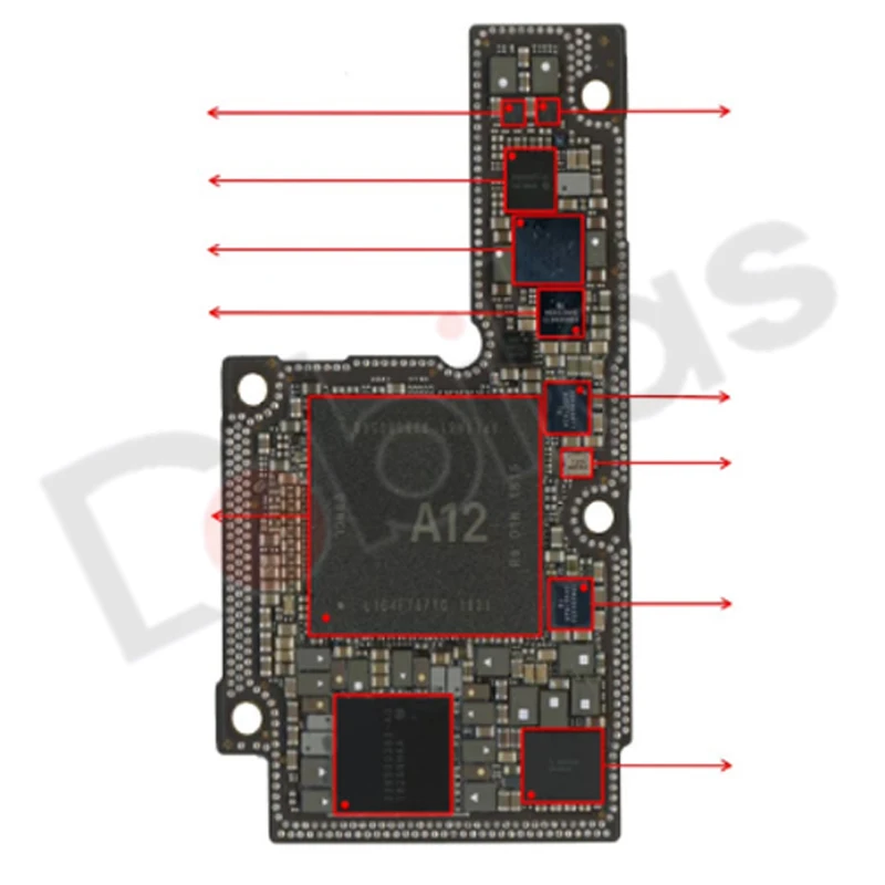 5Pcs U2700 338S00383 338S00383-A0 For iPhone XS XR Main Power Supply IC BGA Power Management Supply Chip Parts Chipset