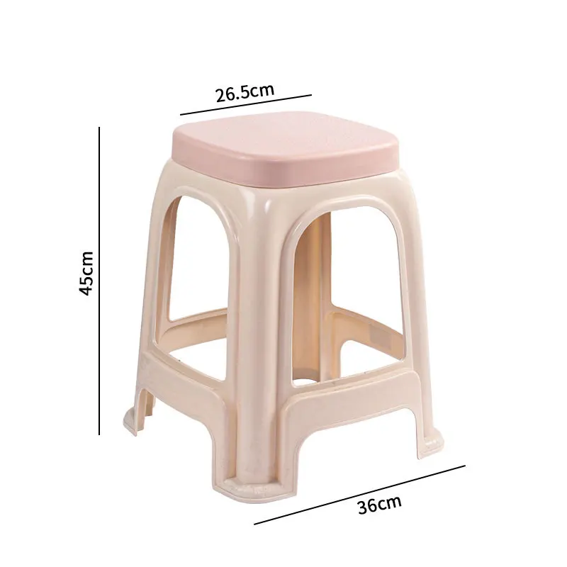 D14 Plastic stool household plastic bench high stool stackable plastic chair plastic