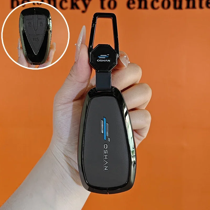

For Changan CS75 Plus Univ CS55 CS35 UNIT UNIK CS85 Oshan X7 X5 Keychain Accessories Zinc Alloy Car Remote Key Case Cover Shell