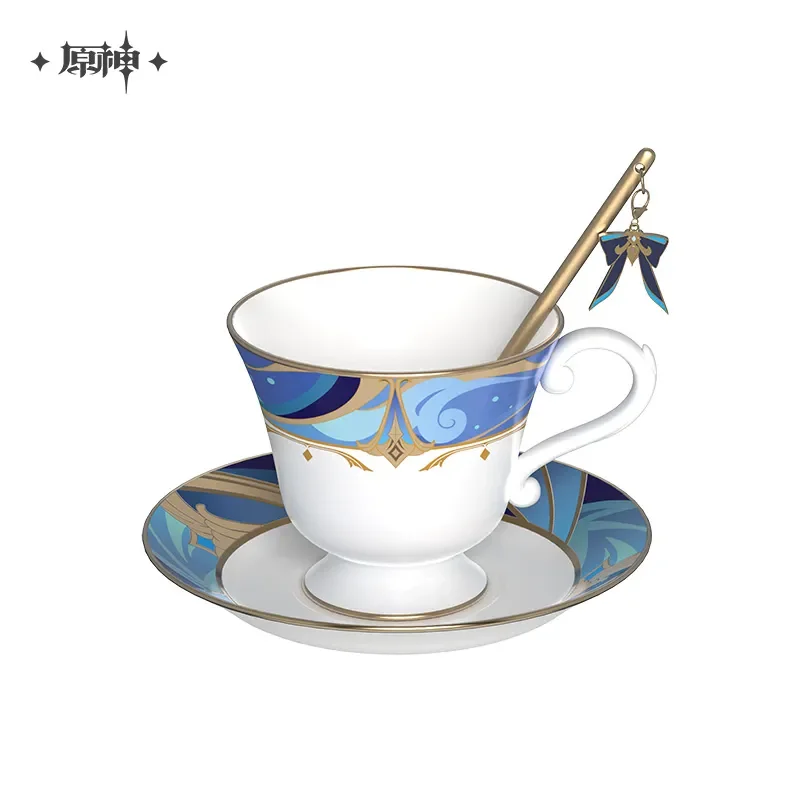 

Presale Sunsyea Genshin Impact Official Merch miHoYo Original Theme Series Neuvillette Afternoon Tea Cup and Saucer Set