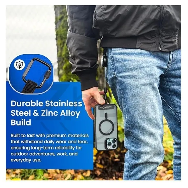 ：Retractable Anti-Theft Phone Holder, Elastic Pull Type Mobile Phone Anti-Lost Buckle Portable Phone Lanyard