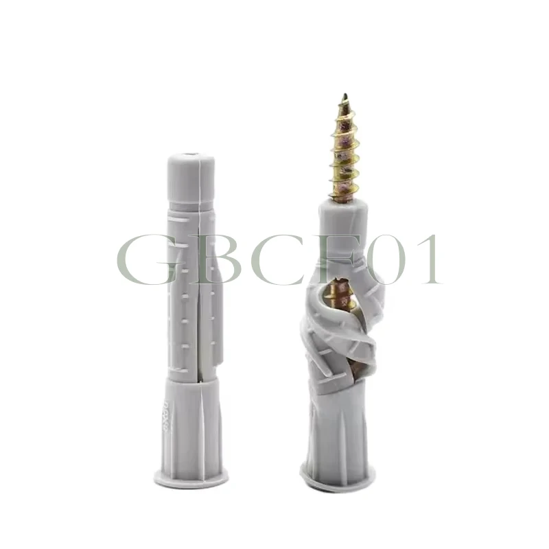 100/200PCS M5/M6/M8/M10 High Quality Knotted Expansion Tubes Eco-Friendly Nylon/Plastic Expansion Plugs Multi-Specification