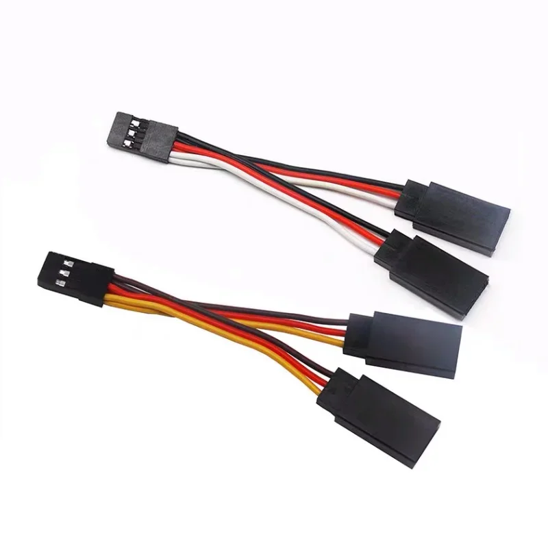 

5Pcs/lot 1 To 2 Servo Y Extension Cord Cable Male To Female Splitter Cable 7CM For RC Servo Futaba JR Helicopter Drone Car Parts