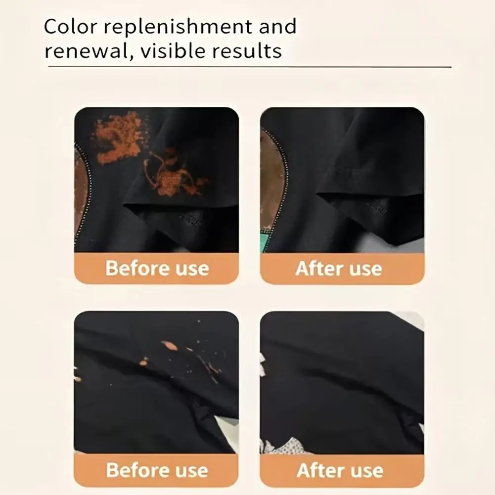 Farbkorrekturstift für verblasste schwarze Kleidung, Hosen, Anzüge – Ausbesserungsstift, Stoffrestaurator, Fleckenabdeckungswerkzeug – Detail 11