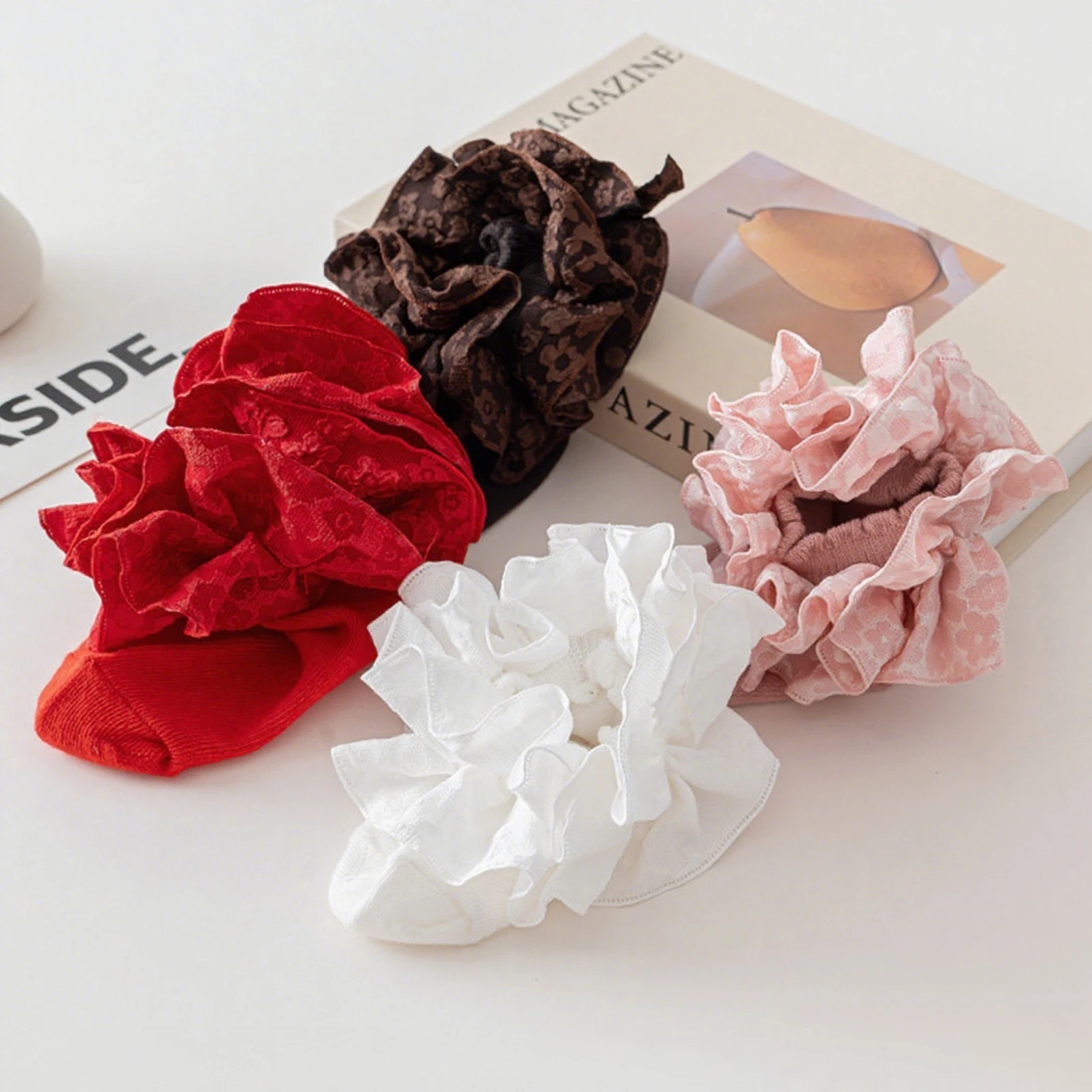 

Носки Tregren для маленьких девочек с рюшами, милые мягкие дышащие носки с оборками для малышей, для платья и повседневного использования