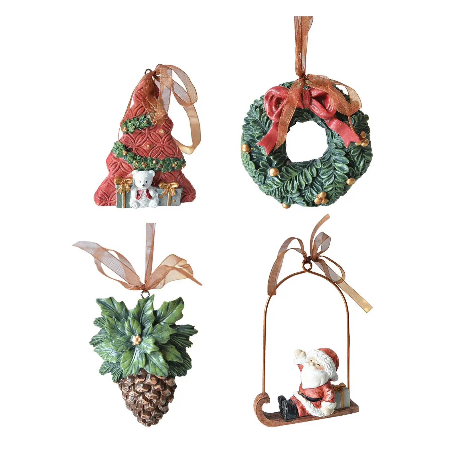 Hanging Ornament Festive Ornament Decorative Keepsake Holiday Ornament Holiday Home Accent for Room Shelves Family Friends Home