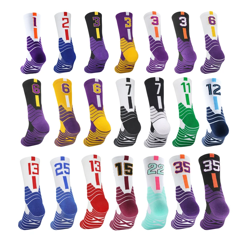 Professional Bottom Knee Socks Towel Basketball High Thickened Breathable Outdoor Running Cycling Men Women Child Sports Socks